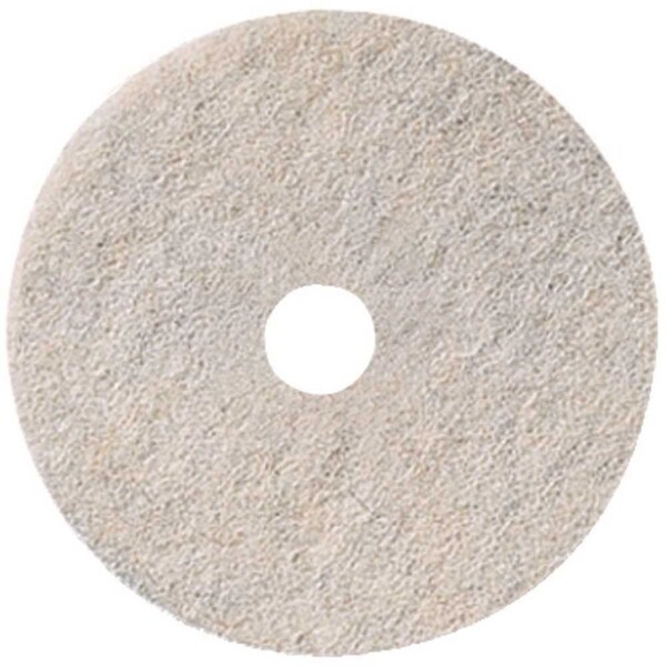 20 in. White Burnishing Floor Pad